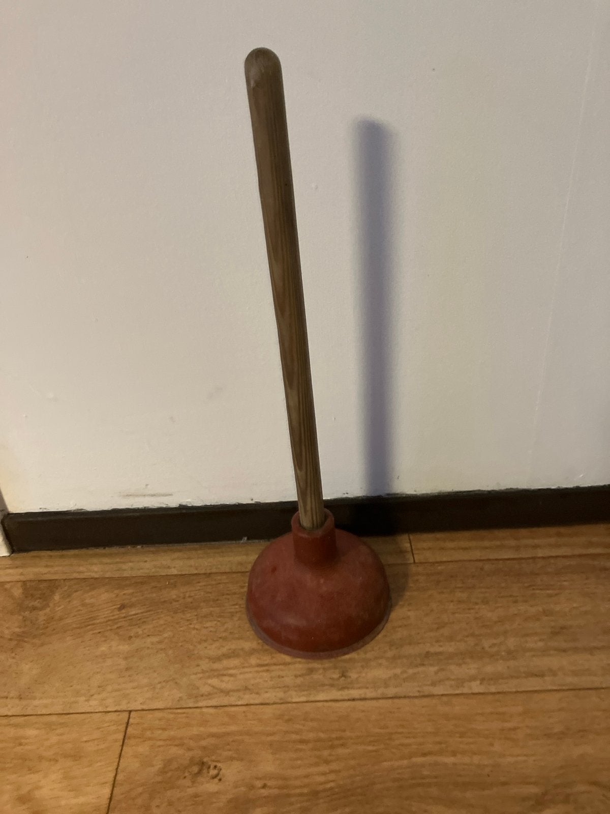 Ontstopper met houten steel, Ophalen of Verzenden, Gebruikt