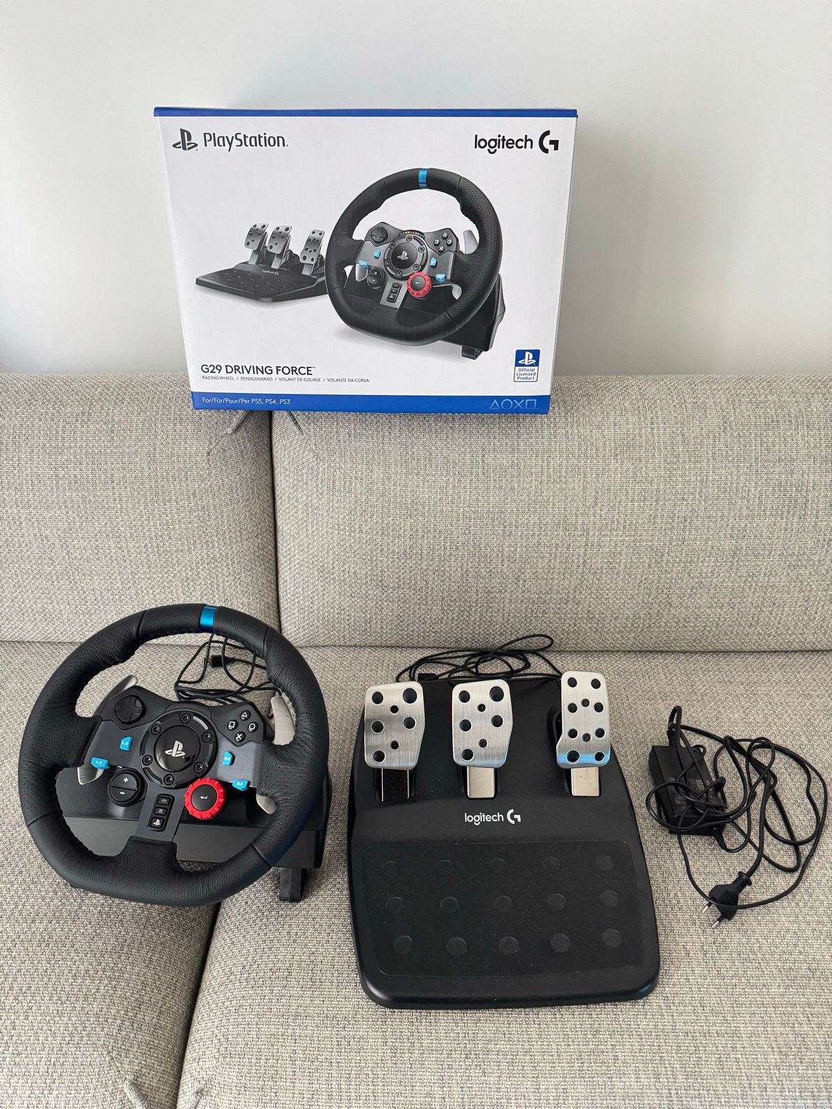 Logitech G29 Driving Force racestuur met pedalen, Ophalen of Verzenden, Zo goed als nieuw, Stuur of Pedalen, PlayStation 3