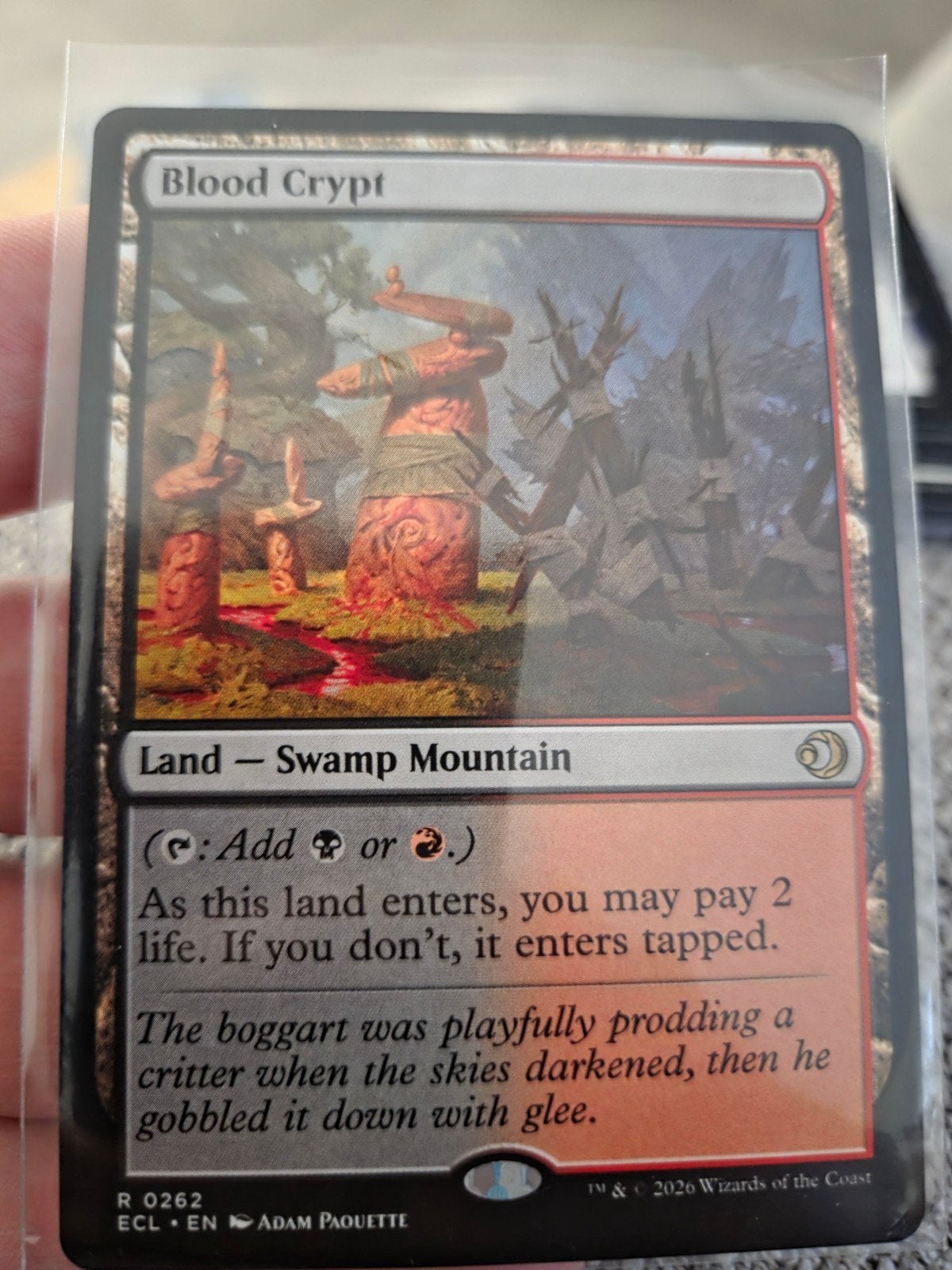 Mtg Blood Crypt, Hobby en Vrije tijd, Verzamelkaartspellen | Magic the Gathering, Ophalen of Verzenden, Nieuw, Losse kaart