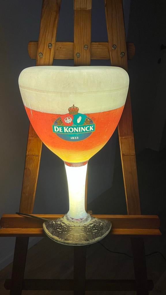De Koninck Bierglas Lamp - Unieke Sfeerverlichting, Ophalen, Gebruikt
