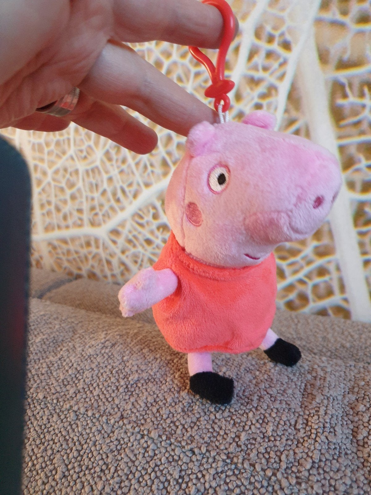 Peppa Big knuffel sleutelhanger, Kinderen en Baby's, Ophalen of Verzenden