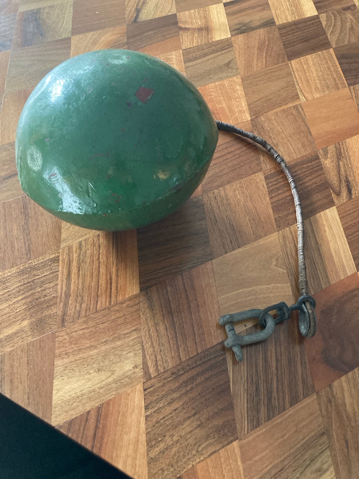 Vintage Vissertje Ton met Shackle, Ophalen of Verzenden