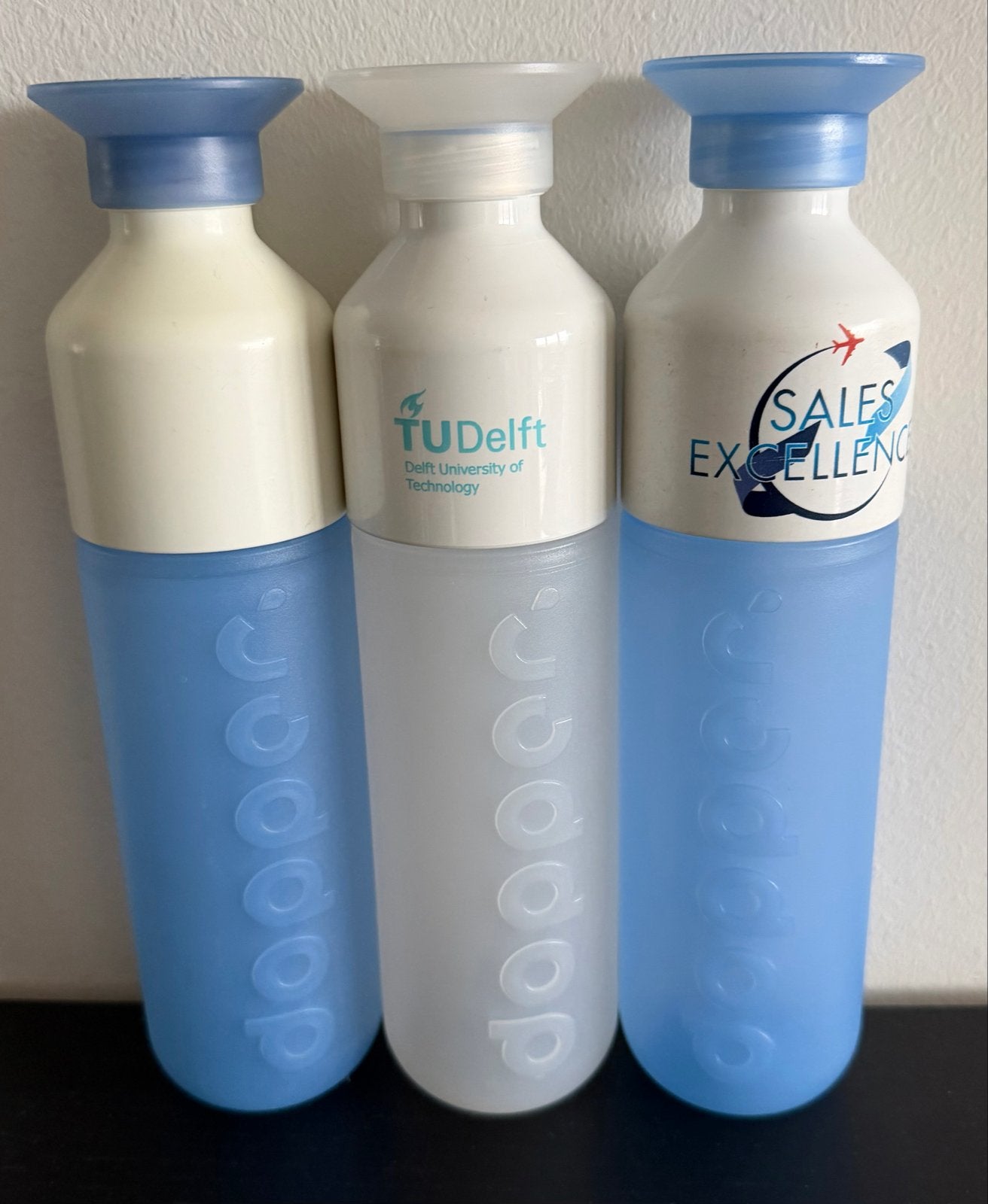 3 Dopper flessen - TU Delft & Sales Excellence, Ophalen of Verzenden, Gebruikt
