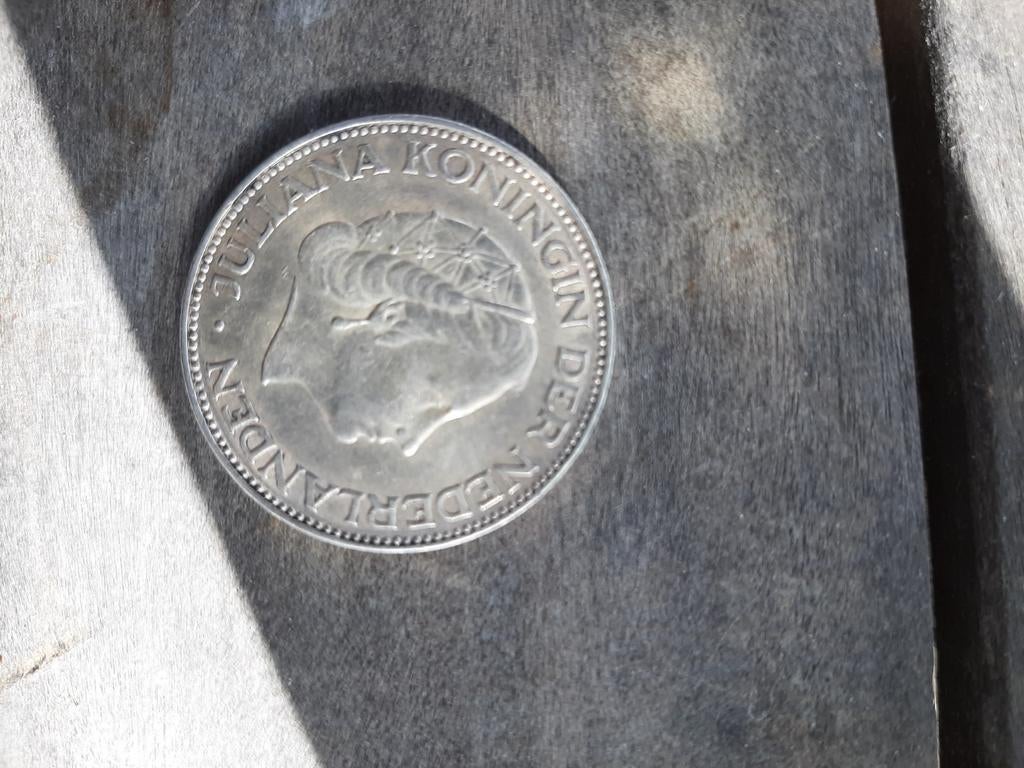 Zilveren Rijksdaalder 1961, Postzegels en Munten, Ophalen of Verzenden, 2½ gulden