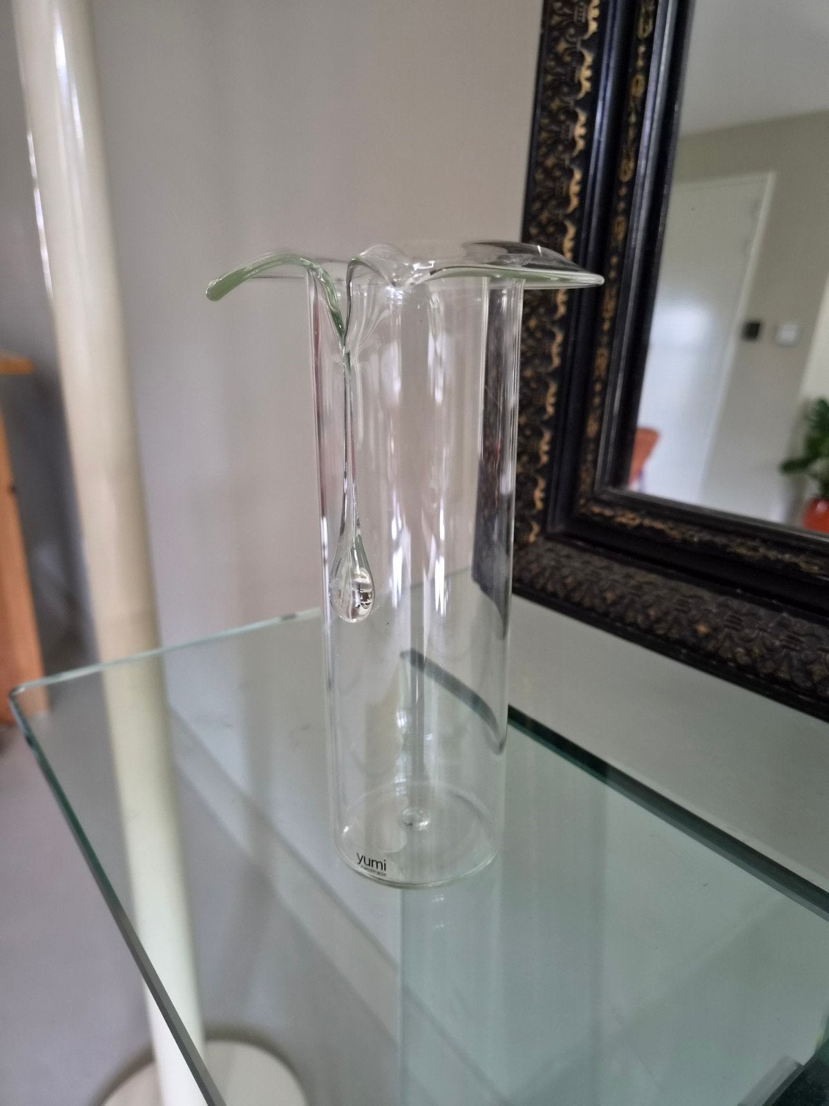 Vintage design vaas Ming Hou Chen (Yumi) – handgeblazen, Antiek en Kunst, Ophalen of Verzenden