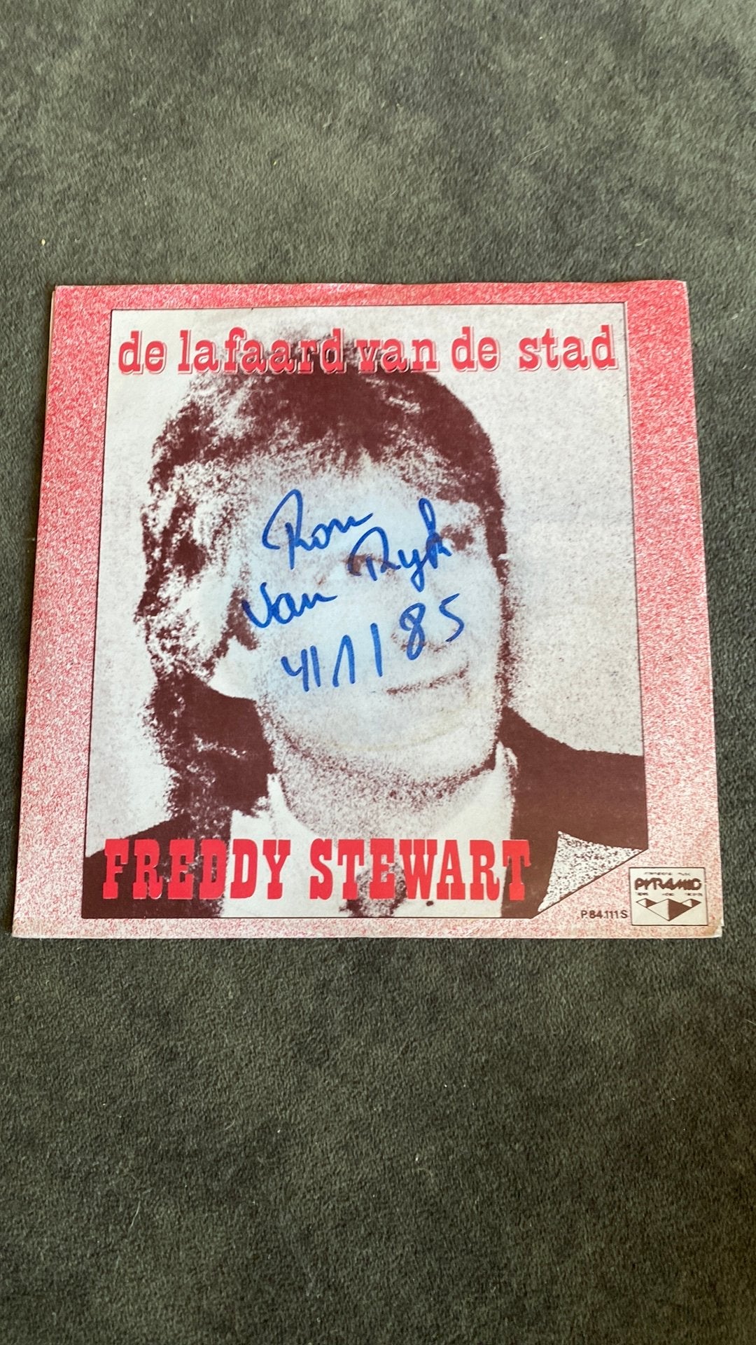 Vinyl single Freddy Stewart - De lafaard van de stad, Ophalen of Verzenden, Zo goed als nieuw, Nederlandstalig