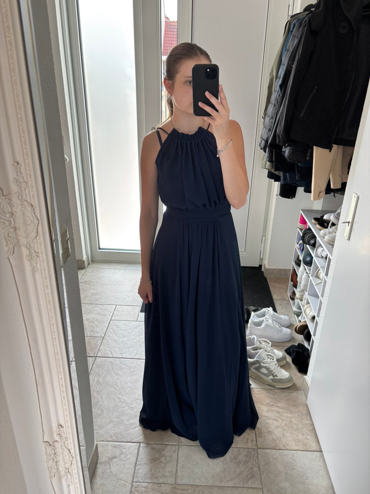 Dresseo galajurk navy met hoge halslijn S, Galajurk, Blauw, Ophalen of Verzenden, Zo goed als nieuw