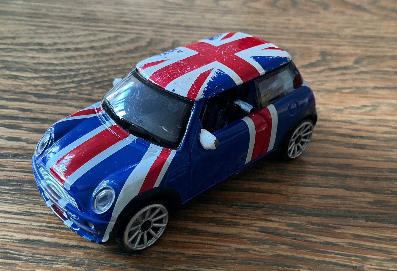 Mini cooper auto met Britse vlag, Ophalen, Gebruikt, Auto