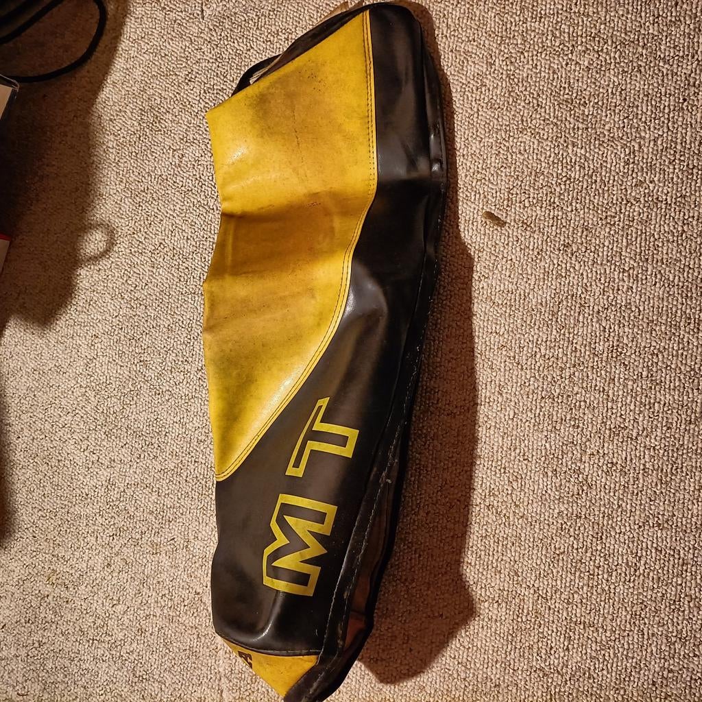 Vintage Honda MT Bromfiets buddyzit hoes - Zwart/Geel, Ophalen, Gebruikt