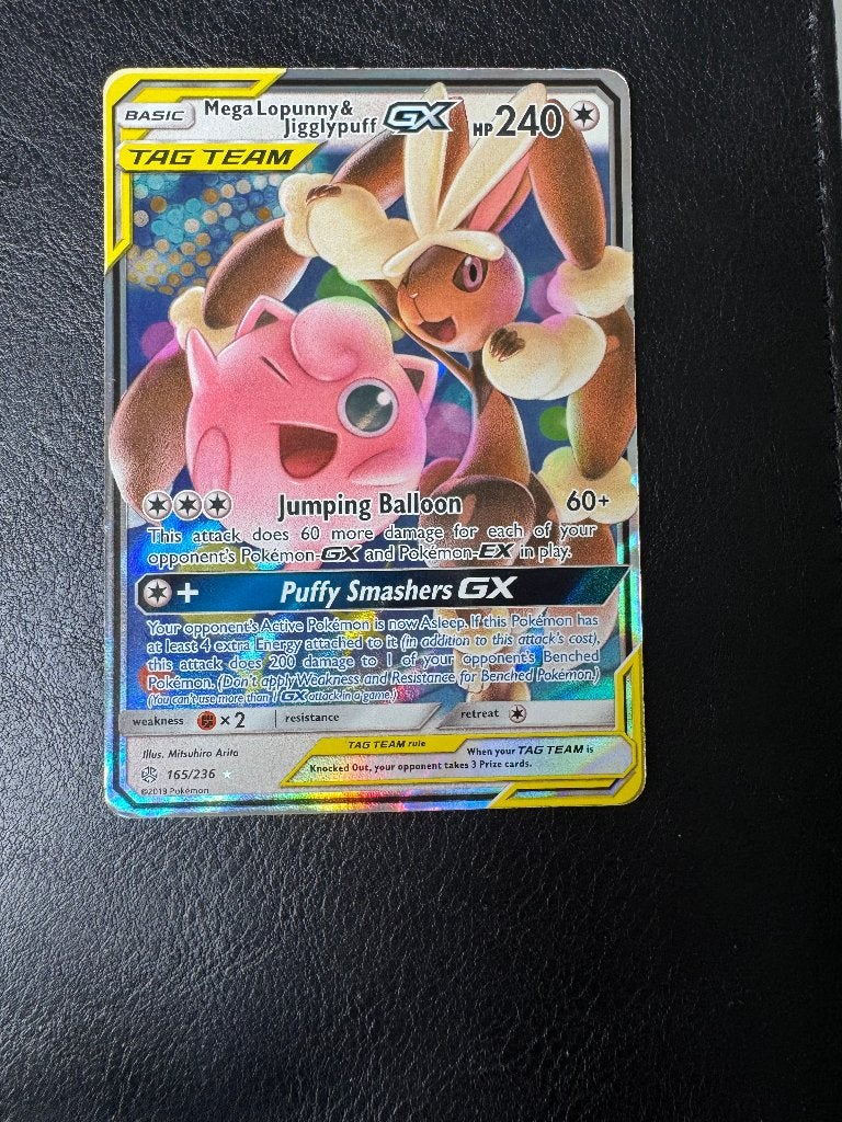 Mega Lopunny & Jigglypuff, 165/236, Verzenden, Zo goed als nieuw, Losse kaart, Foil