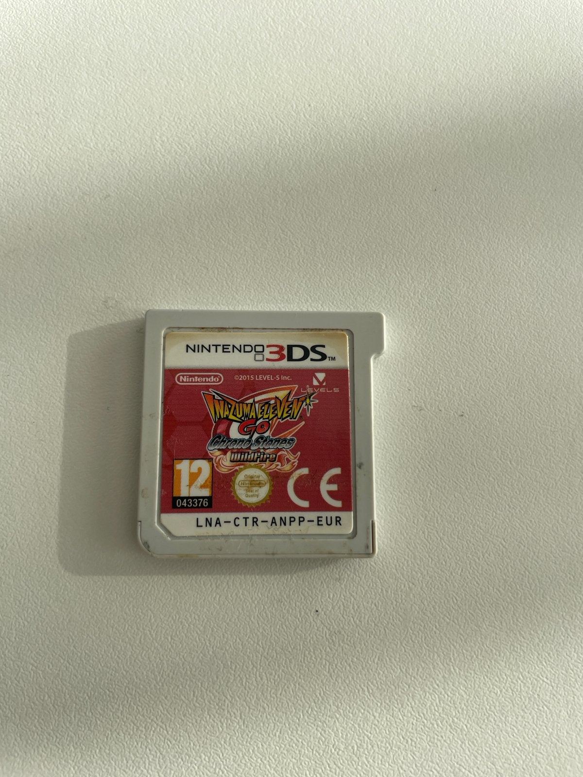 Inazuma Eleven Go Chrono Stones Wildfire Nintendo 3DS, Gebruikt, 1 speler, Ophalen of Verzenden, Role Playing Game (Rpg)