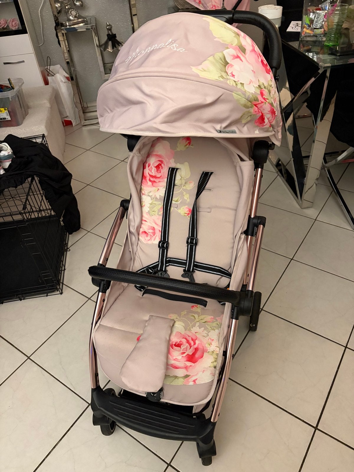 Leclerc buggy Monnalisa oud roze, Ophalen, Zo goed als nieuw, Kinderwagen, Overige merken