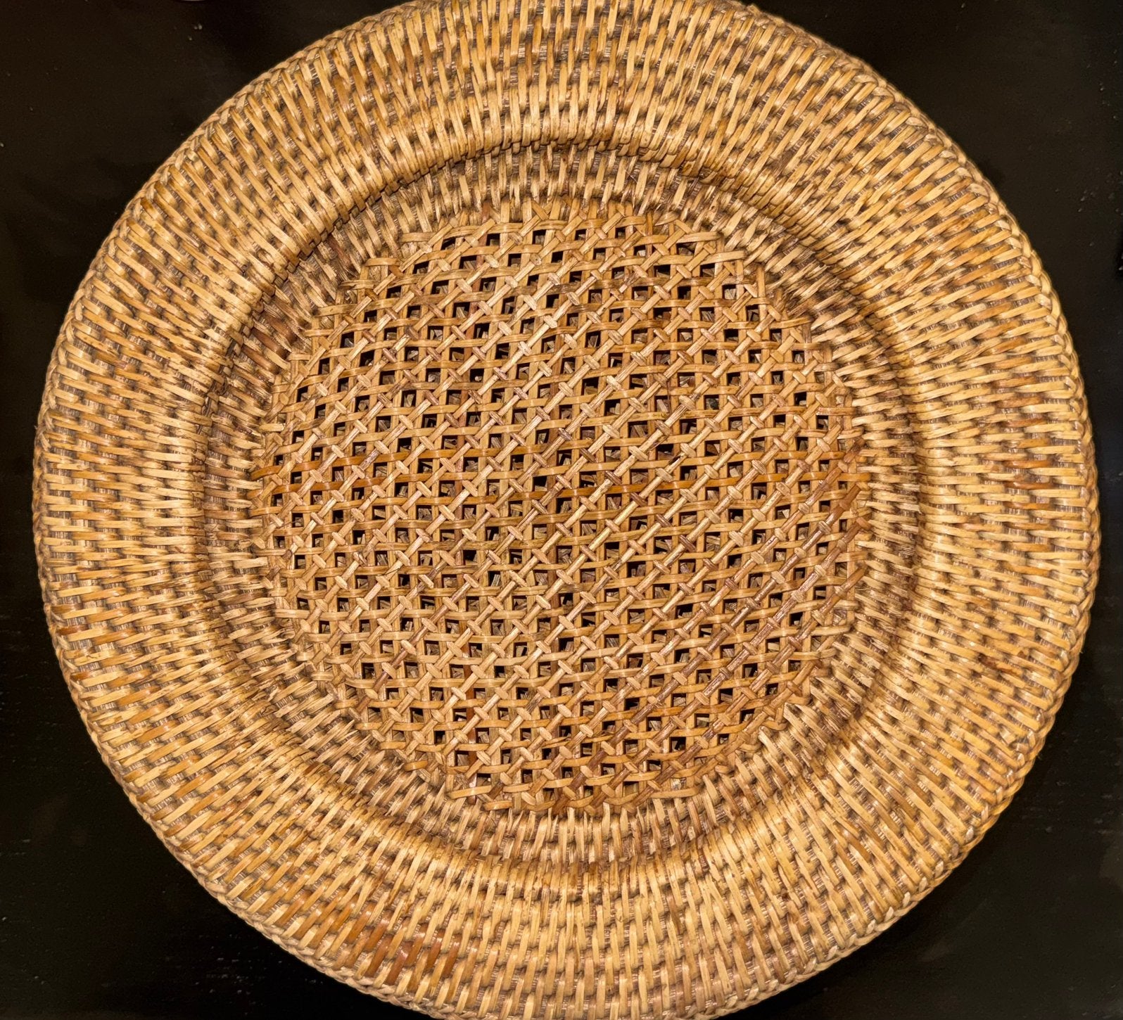 Rotan onderzetters (4 stuks), Overige materialen, Gebruikt, Overige typen, Ophalen of Verzenden