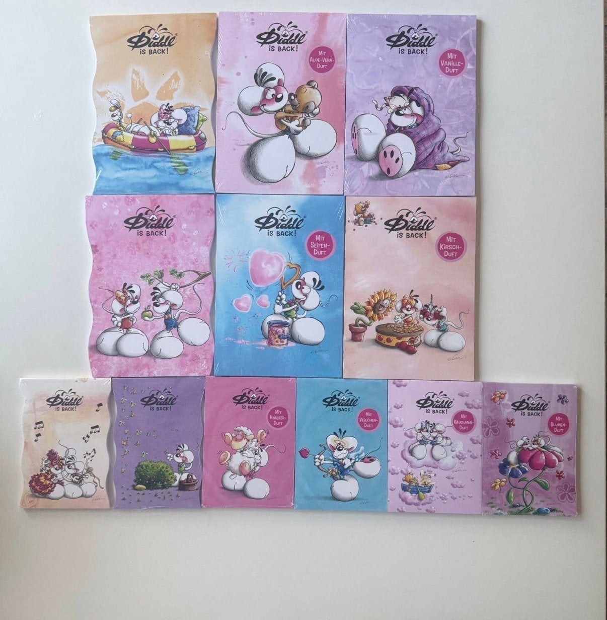 Diddl is Back Collectie: 12 Nieuwe Vellen van het Blok, Ophalen of Verzenden, Diddl, Nieuw, Papier, Kaart of Schrift