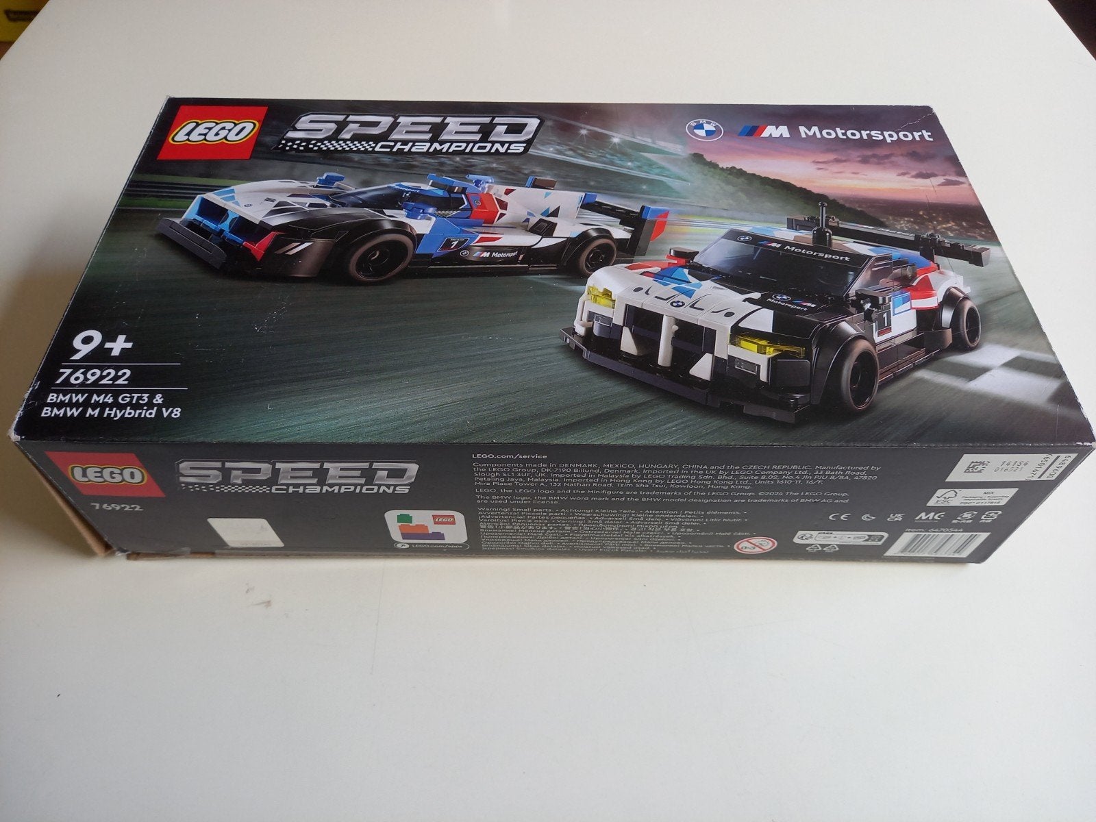 Lego Speed Champions 76922 BMW M4 GT3 & BMW M Hybrid V8, Gebruikt, Lego, Inclusief extra onderdelen, Complete set