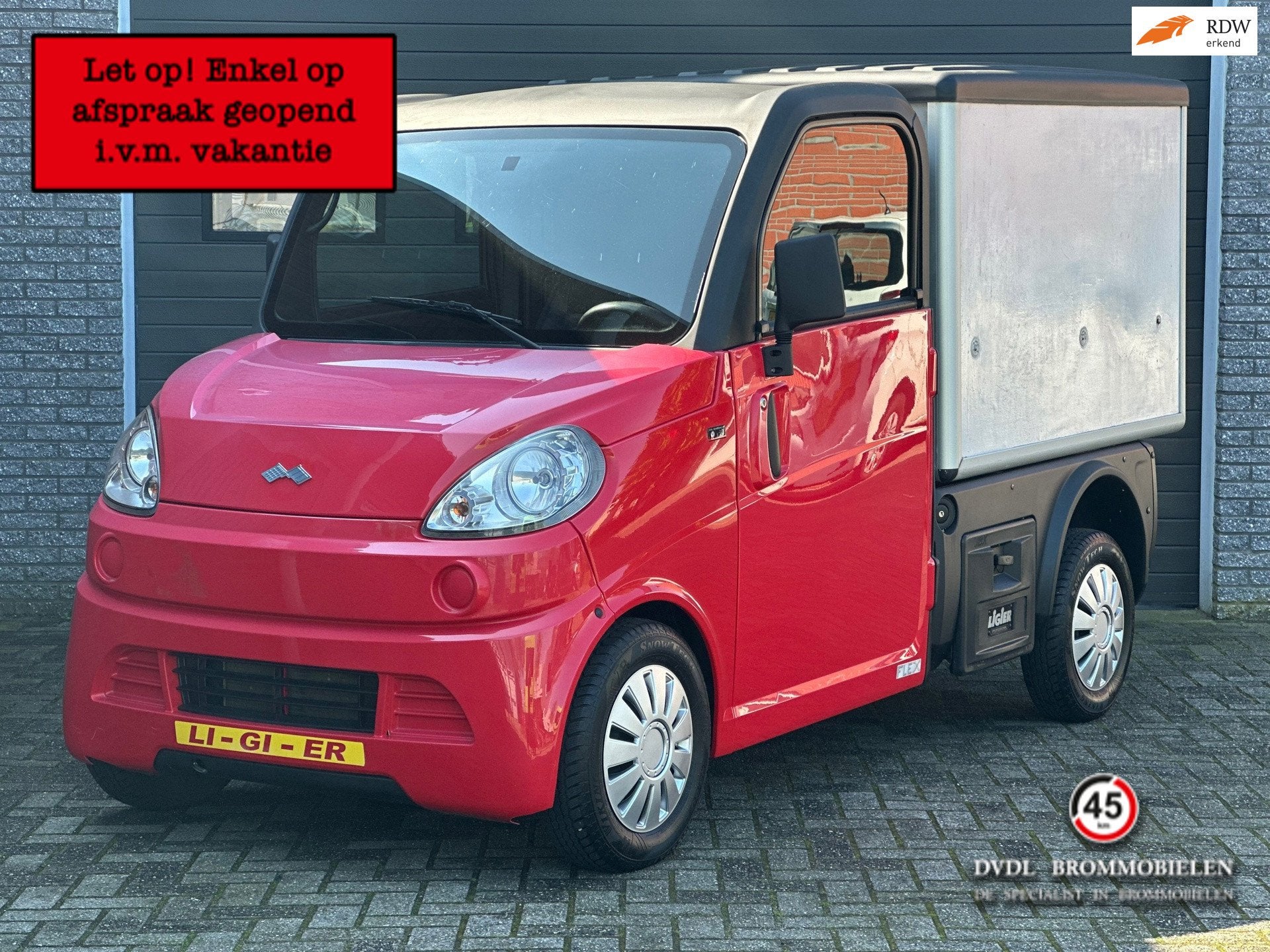 Ligier Flex Van Brommobiel 45km auto 2013 1eig Aixam D-Truck, Gebruikt, Ligier