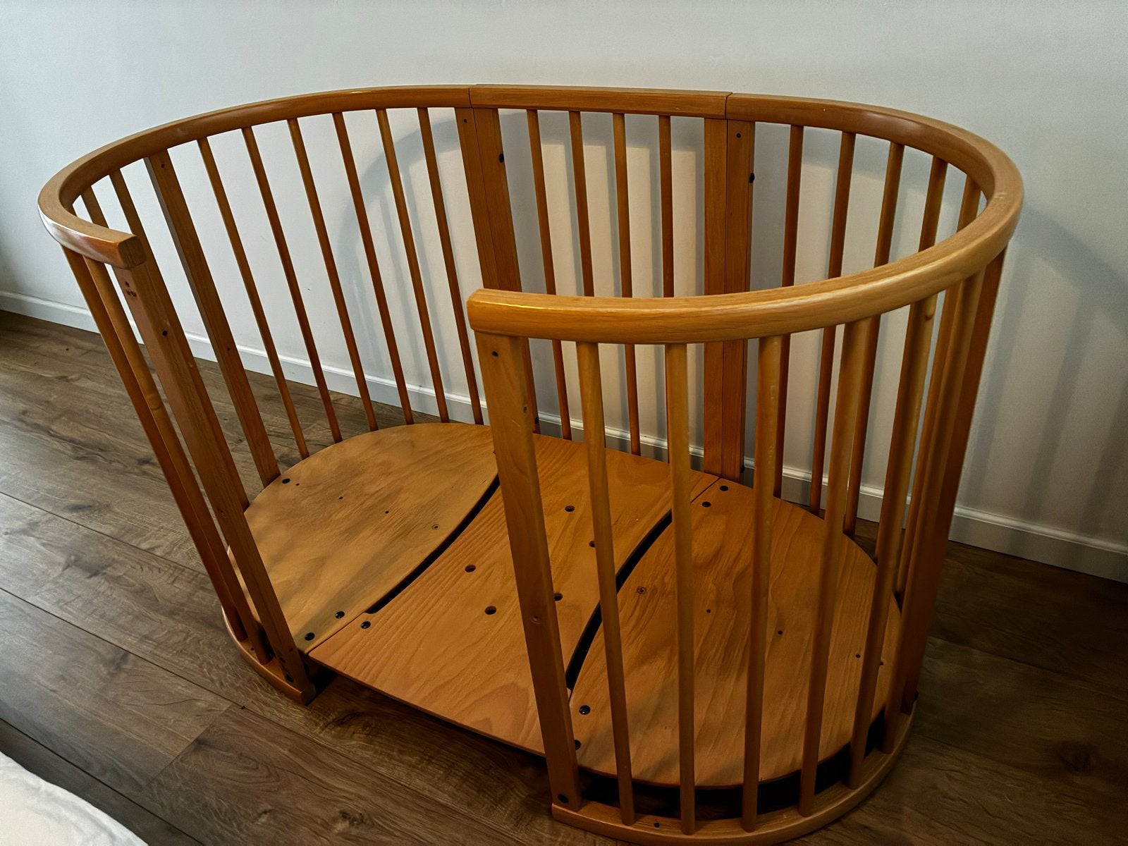 Stokke Sleepi ledikant - naturel hout, Ophalen, Zo goed als nieuw, Ledikant