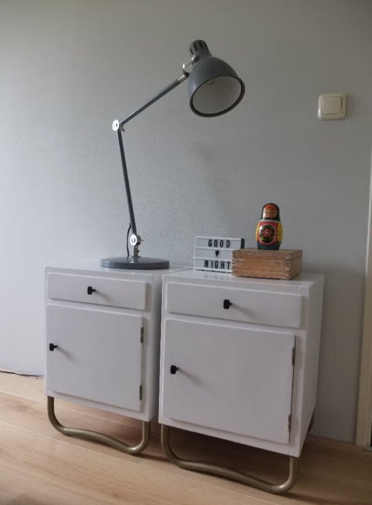 Vintage nachtkastjes, Ophalen, Zo goed als nieuw, Minder dan 45 cm, Minder dan 55 cm