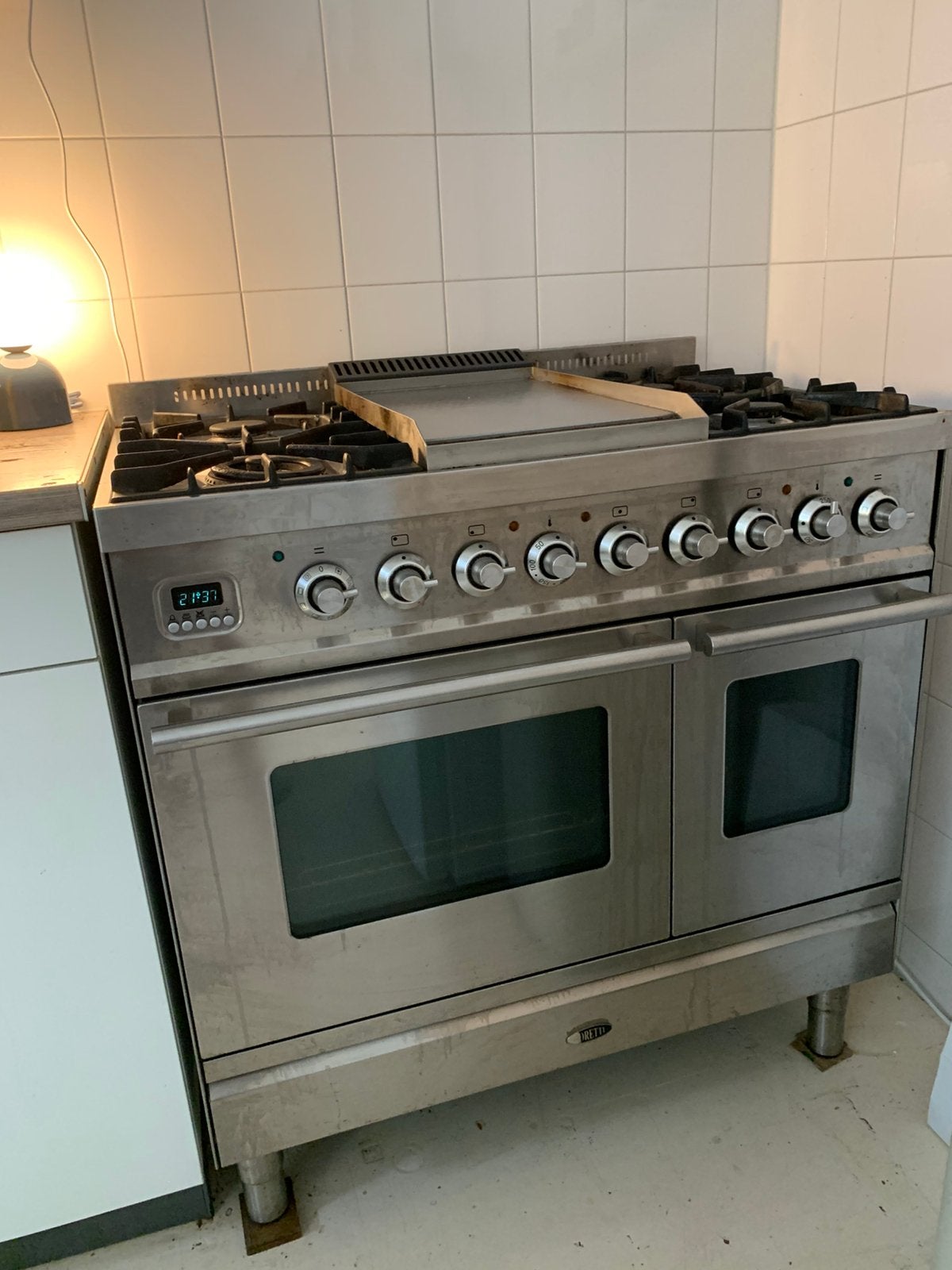 fornuis Boretti 90 cm, Ophalen, Gebruikt, 60 cm of meer, Warmhoudplaat