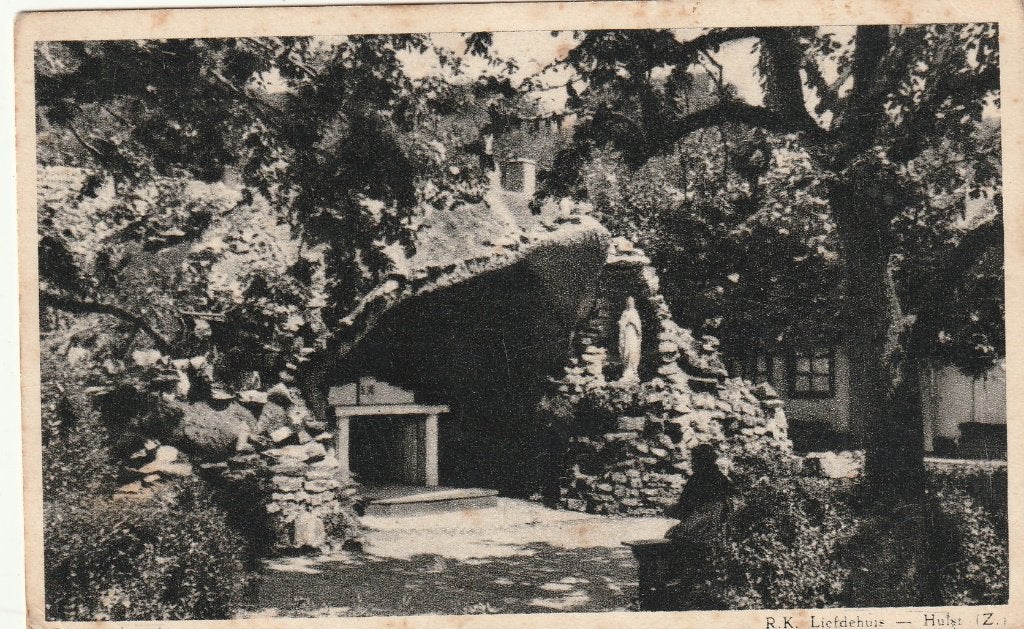 Postkaart Hulst, Verzenden, 1940 tot 1960, Zuid-Holland