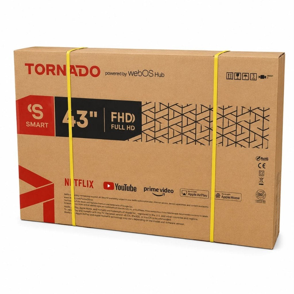 Tornado 43 inch Smart TV | Nieuw | €249,99