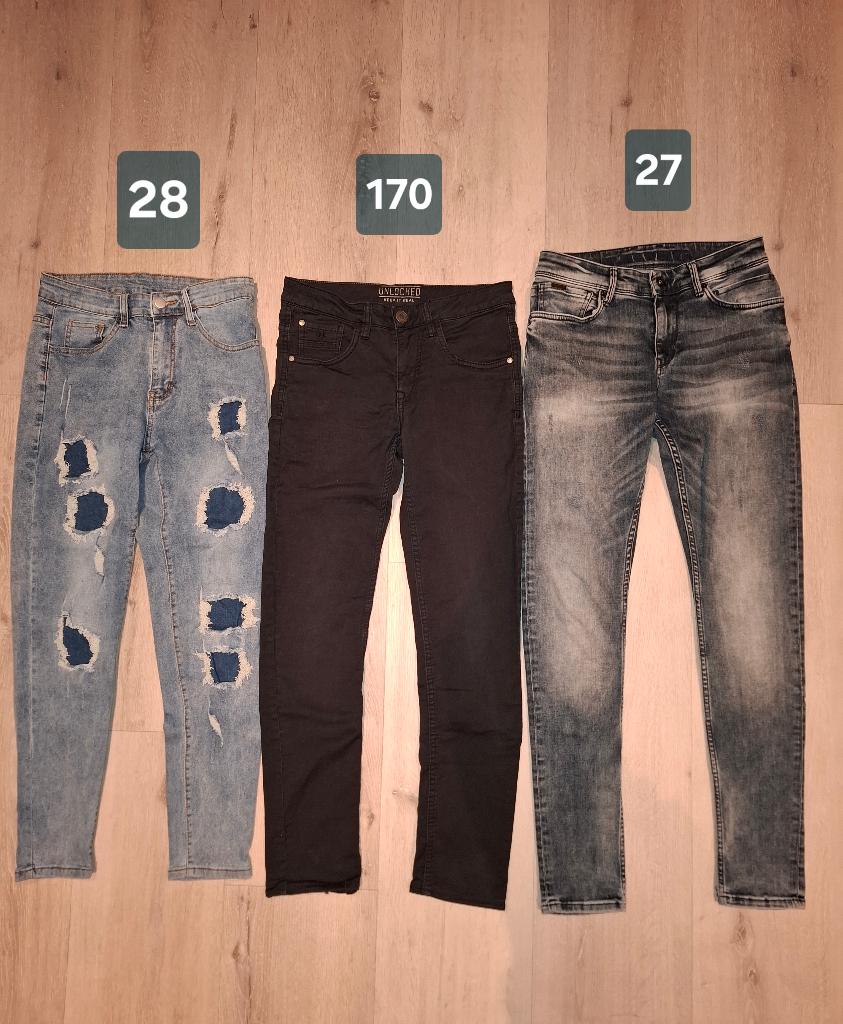 6 Spijkerbroeken, verschillende merken/maten,  170/176170, Kinderen en Baby's, Kinderkleding | Maat 170, Ophalen of Verzenden