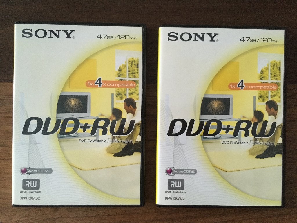 Sony Dvd RW 4.7GB 120minuten 2 stuks NIEUW, Herschrijfbaar, Nieuw, Ophalen of Verzenden, SONY