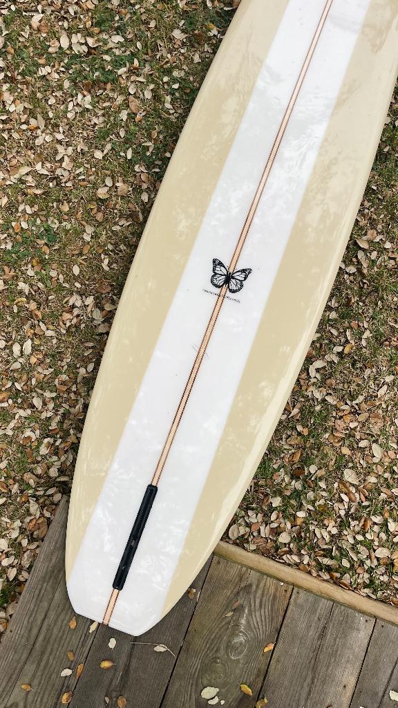 Classic longboard noserider 9,3, Watersport en Boten, Golfsurfen, Zo goed als nieuw, Longboard, Met vinnen, Ophalen