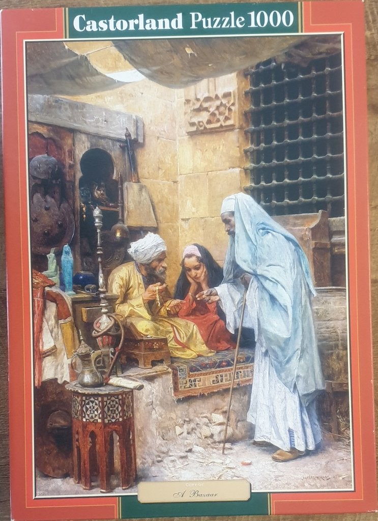 Castorland puzzel A Bazaar 1000 pc. zgan., Ophalen of Verzenden, 500 t/m 1500 stukjes, Zo goed als nieuw, Legpuzzel