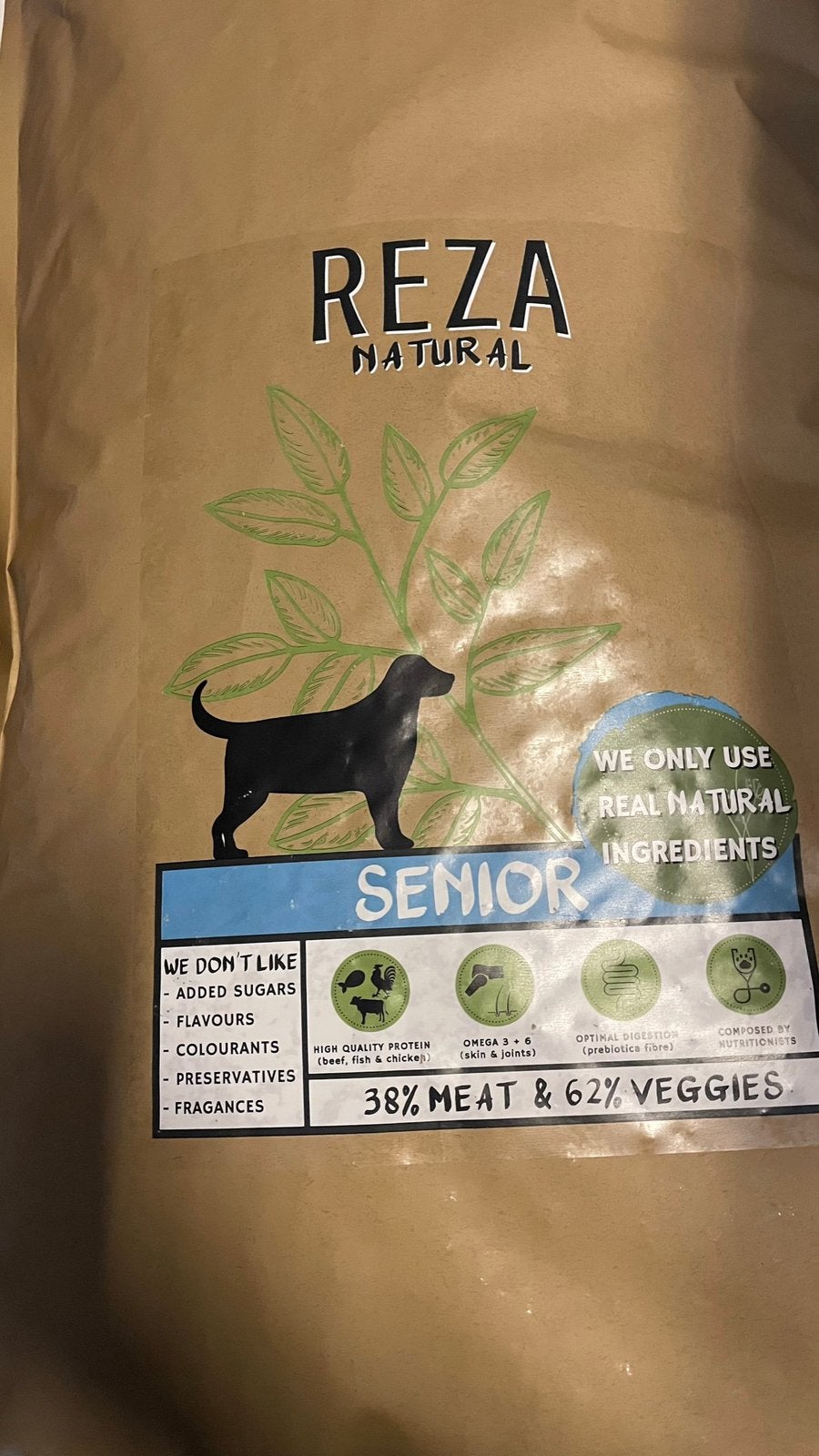 Reza Natural Senior hondenbrokken 12 kg, Ophalen of Verzenden, Hond