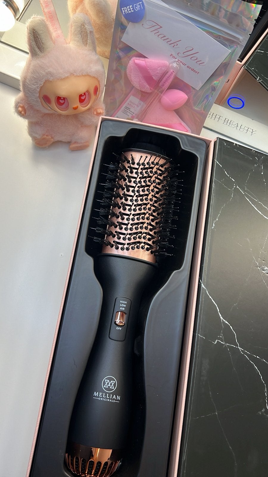 Mellian Volum Air Elite 4-in-1 Föhnborstel!, Ophalen of Verzenden, Zo goed als nieuw