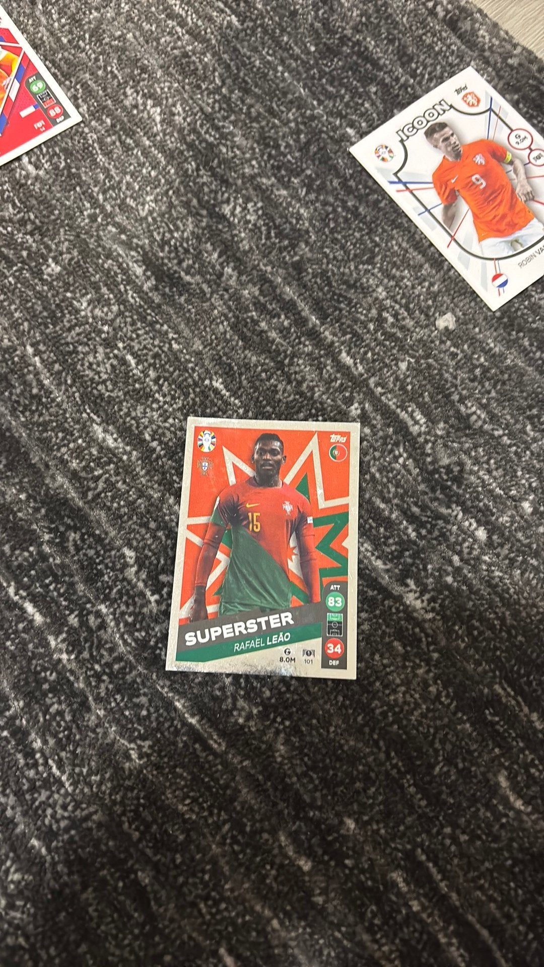Rafael Leao 2024 Ek kaart, Ophalen, Zo goed als nieuw, Buitenlandse clubs, Poster, Plaatje of Sticker