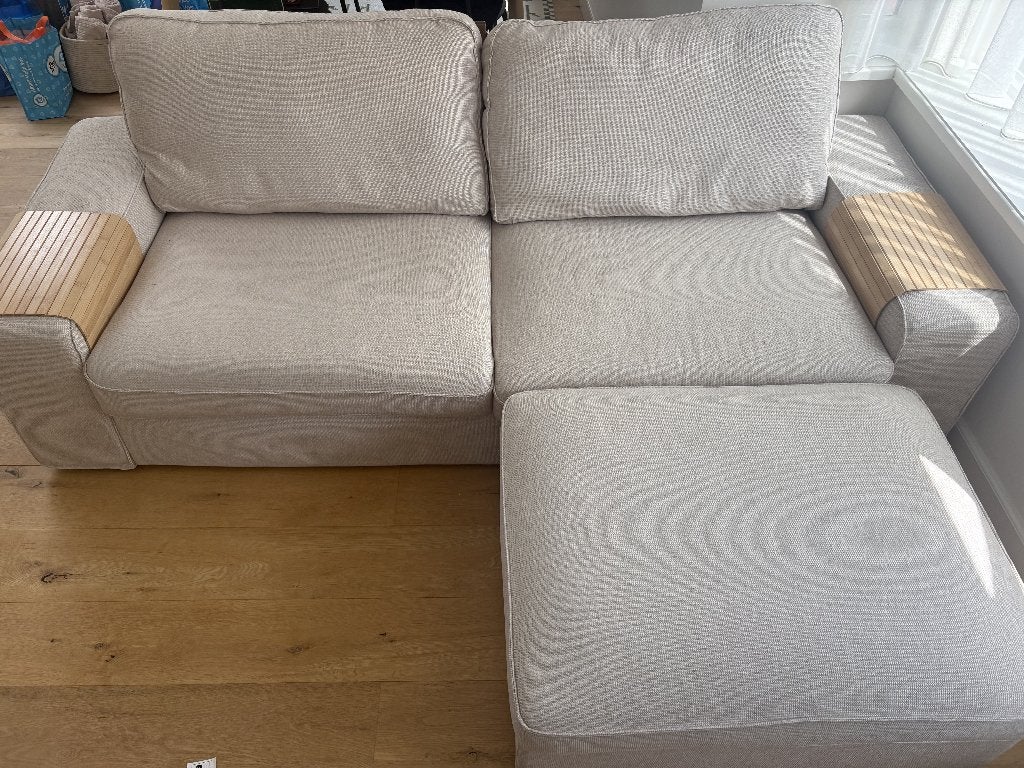 IKEA Kivik 3 seater with ottoman, Ophalen, Kunststof, Eenpersoons, 75 tot 100 cm