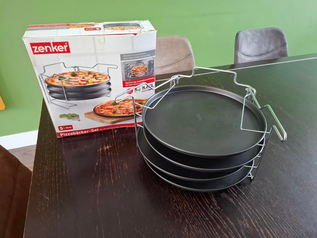 Zenker Pizzabakker-Set - 5-delig, Ophalen, Overige typen, Nieuw, Zwart
