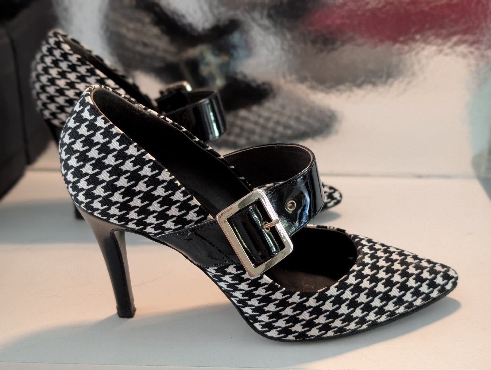 Roberto Bortella Pumps Zwart/Wit Pied-de-poule Maat 36, Kleding | Dames, Schoenen, Ophalen, Pumps, Zwart, Zo goed als nieuw