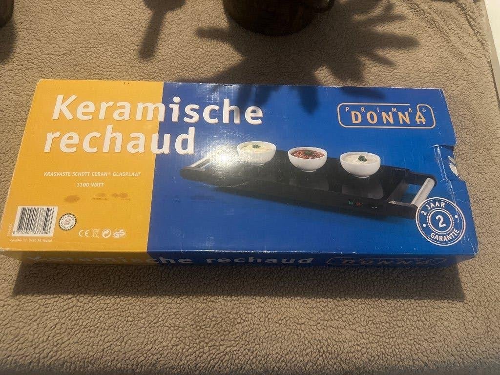 Keramische rechaud, Huis en Inrichting, Keuken | Keukenbenodigdheden, Ophalen, Nieuw, Zwart, Overige materialen