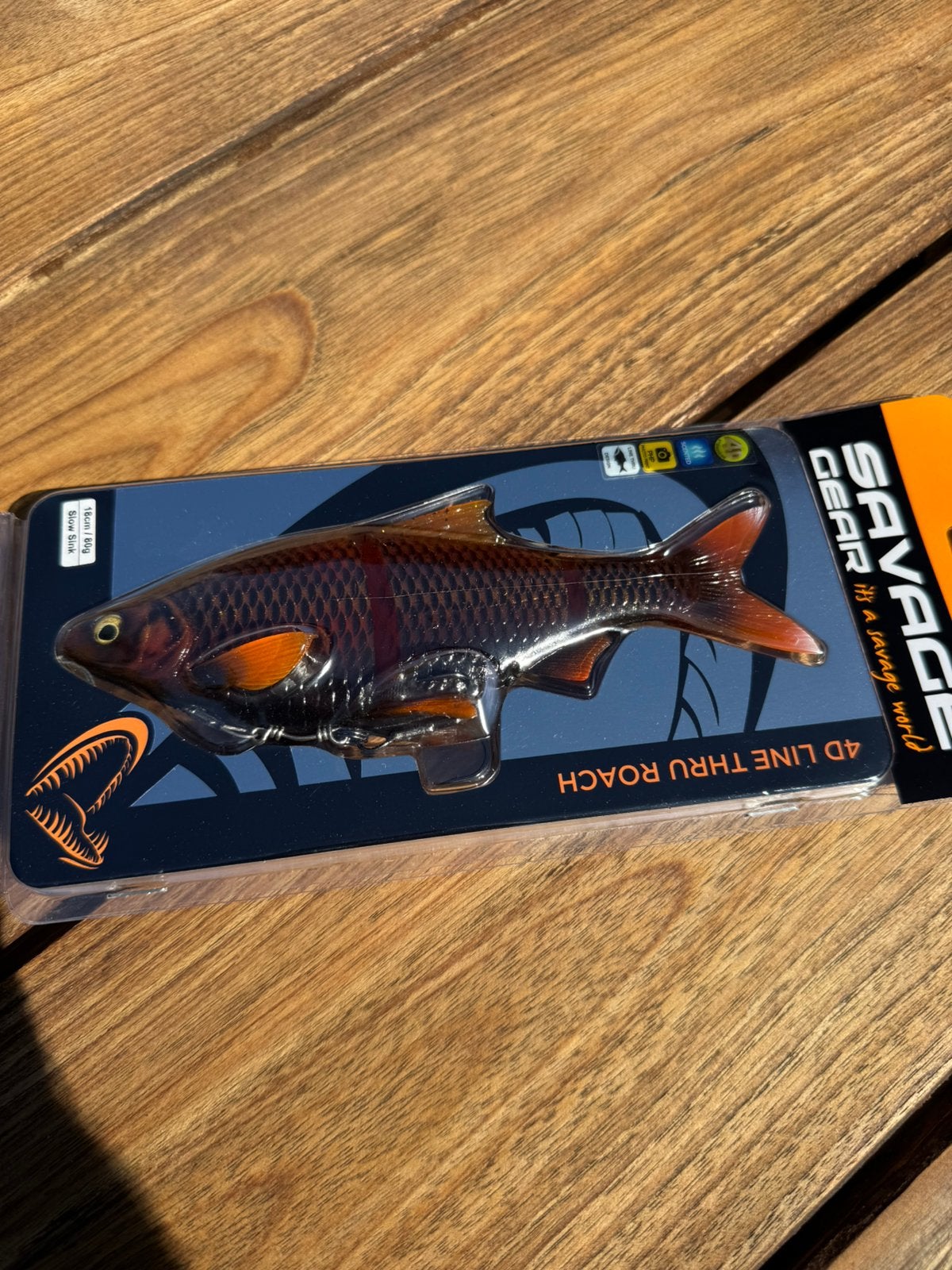 savage gear 4d line thru roach 18cm en 80 gr slow sink, Watersport en Boten, Hengelsport | Roofvissen, Ophalen of Verzenden, Nieuw