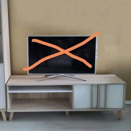 Meubella tvmeubel, Ophalen, Gebruikt, 100 tot 150 cm, Minder dan 100 cm