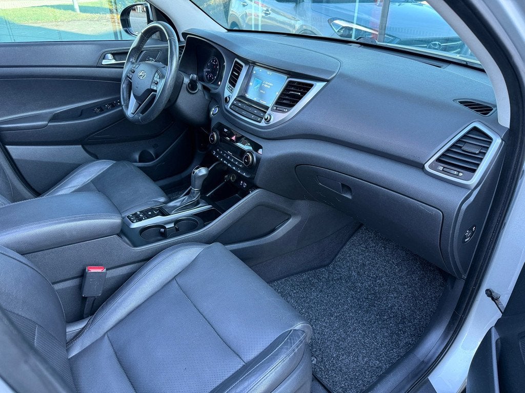 Hyundai Tucson 1.6 T-GDi Premium 4WD - Automaat - Pano/schui, Auto's, Hyundai, Gebruikt, 4 cilinders, Leder, Vierwielaandrijving
