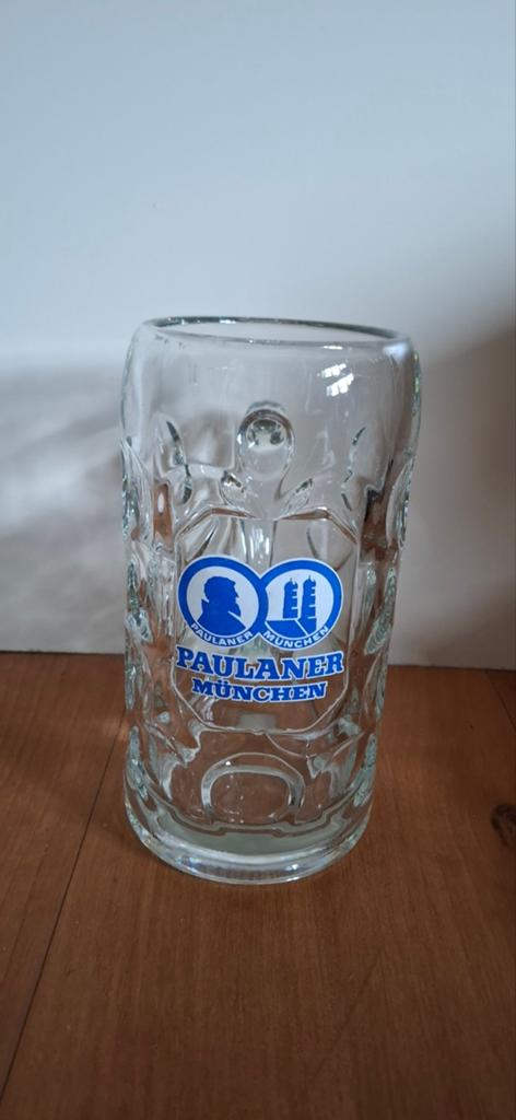 Paulaner munchen liter pul, Ophalen of Verzenden, Bierglas