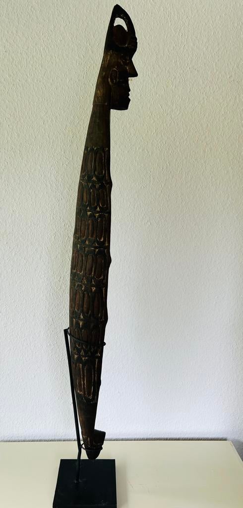 Grote Oude Asmat Sago schaal, Asmat Papua, Nieuw guinea, Ophalen