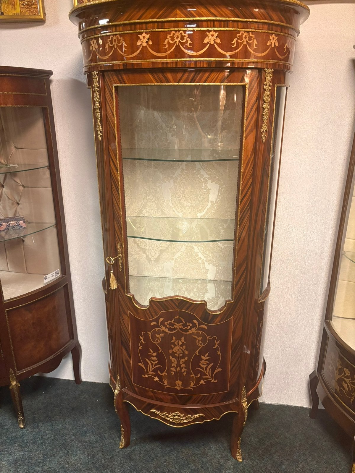 Barok vitrine nr 5, Huis en Inrichting, Kasten | Vitrinekasten, Zo goed als nieuw, 150 tot 200 cm, 25 tot 50 cm, 50 tot 100 cm