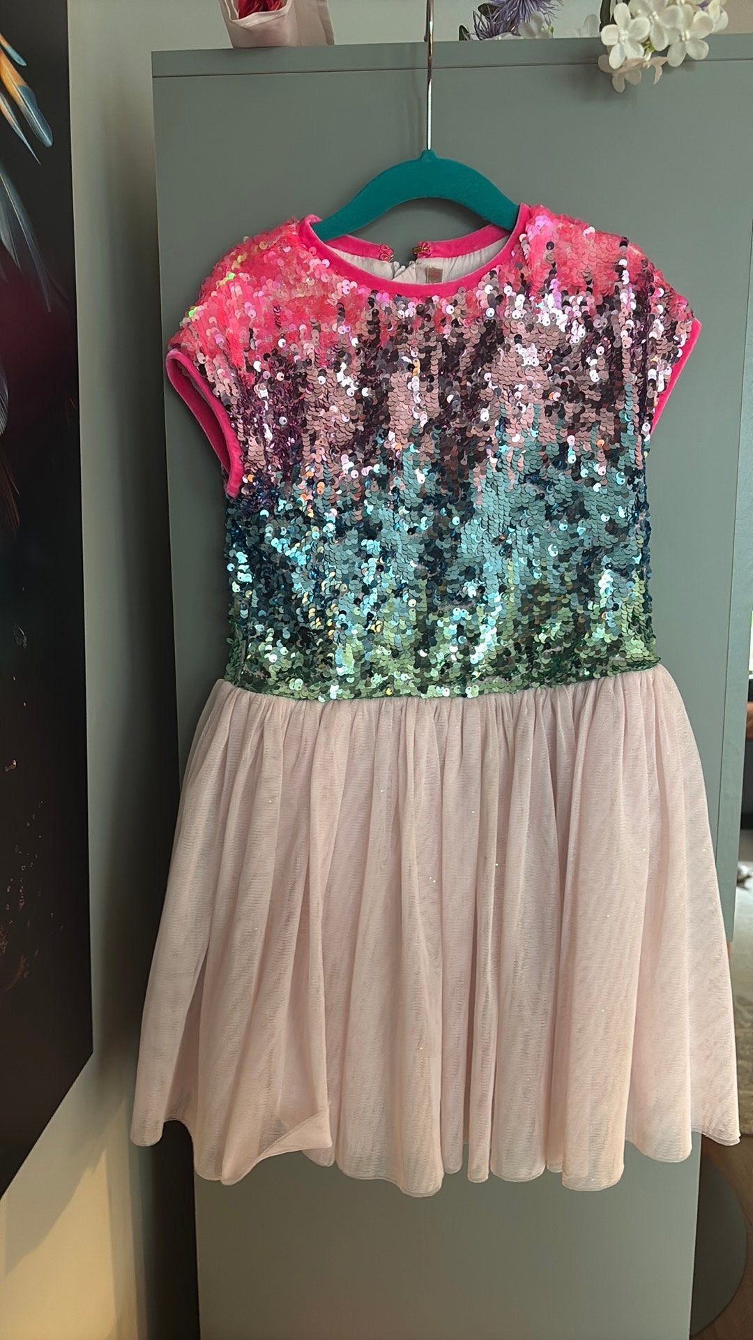 Billie Blush Billieblush pailleten jurk maat 6 114, Ophalen of Verzenden, Zo goed als nieuw, Meisje, Jurk of Rok