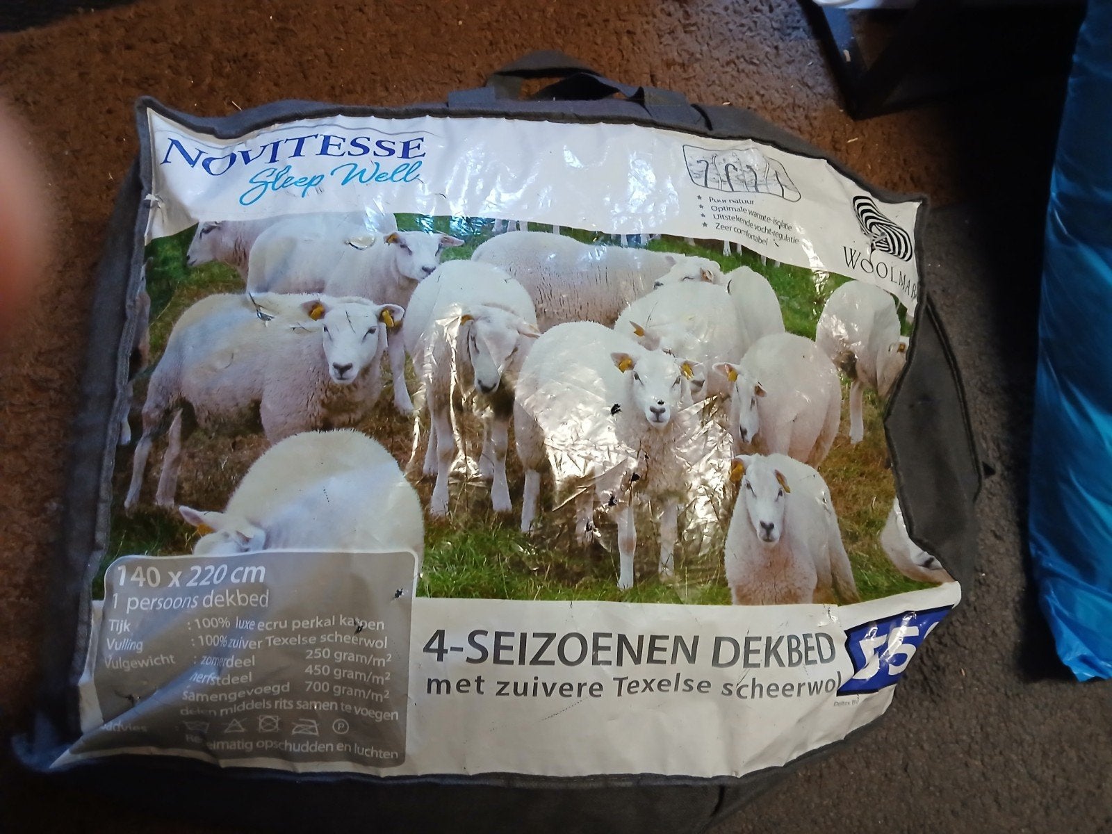 4 Seizoenen dekbed Novitesse, Gebruikt, Eenpersoons, Beige, Overige materialen