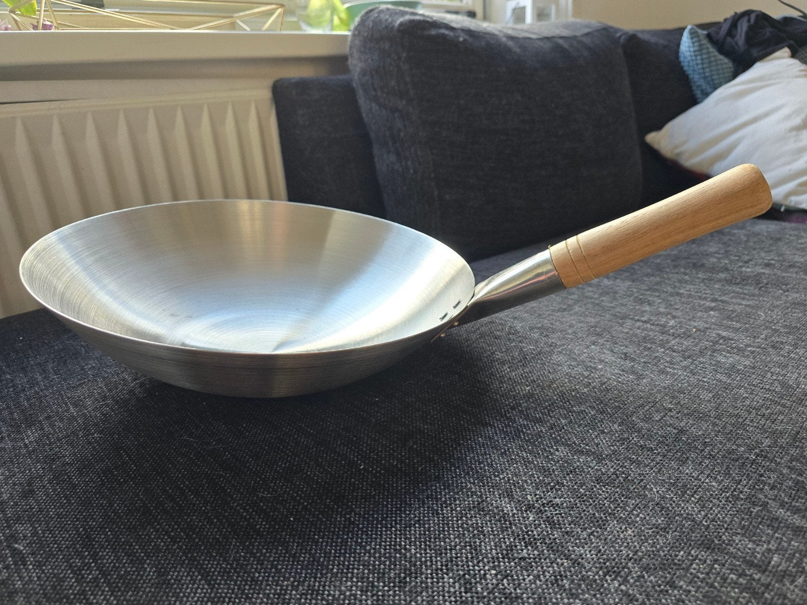 rvs wokpan, Ophalen of Verzenden, Nieuw, Rvs, Wok