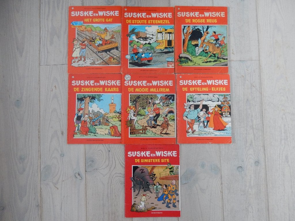 Suske en Wiske - Willy Vandersteen 167, 204, 186, 168, 178.., Boeken, Meerdere stripboeken, Ophalen of Verzenden, Zo goed als nieuw