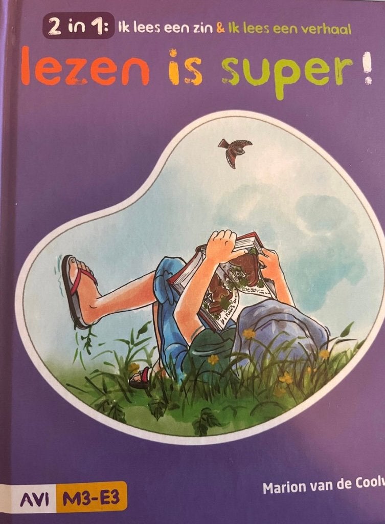 Lezen is Super AVI-M3 en AVI-E3  Twee leuke verhalen 61 blz, Ophalen of Verzenden, Zo goed als nieuw, Jongen of Meisje