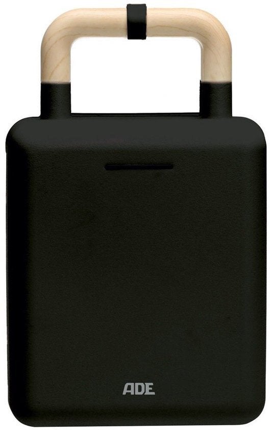 Wafelijzer ADE KG2138 Zwart, Witgoed en Apparatuur, Wafelijzers, Ophalen, Uitneembare platen, Zo goed als nieuw