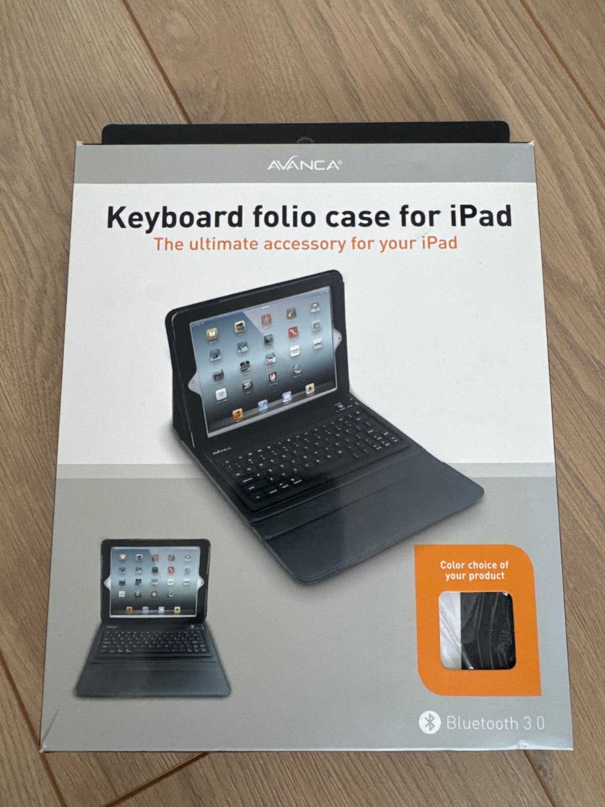 Avanca Keyboard Folio Case voor iPad 2, 3 en 4, Ophalen of Verzenden, Nieuw, Zwart, Apple iPad