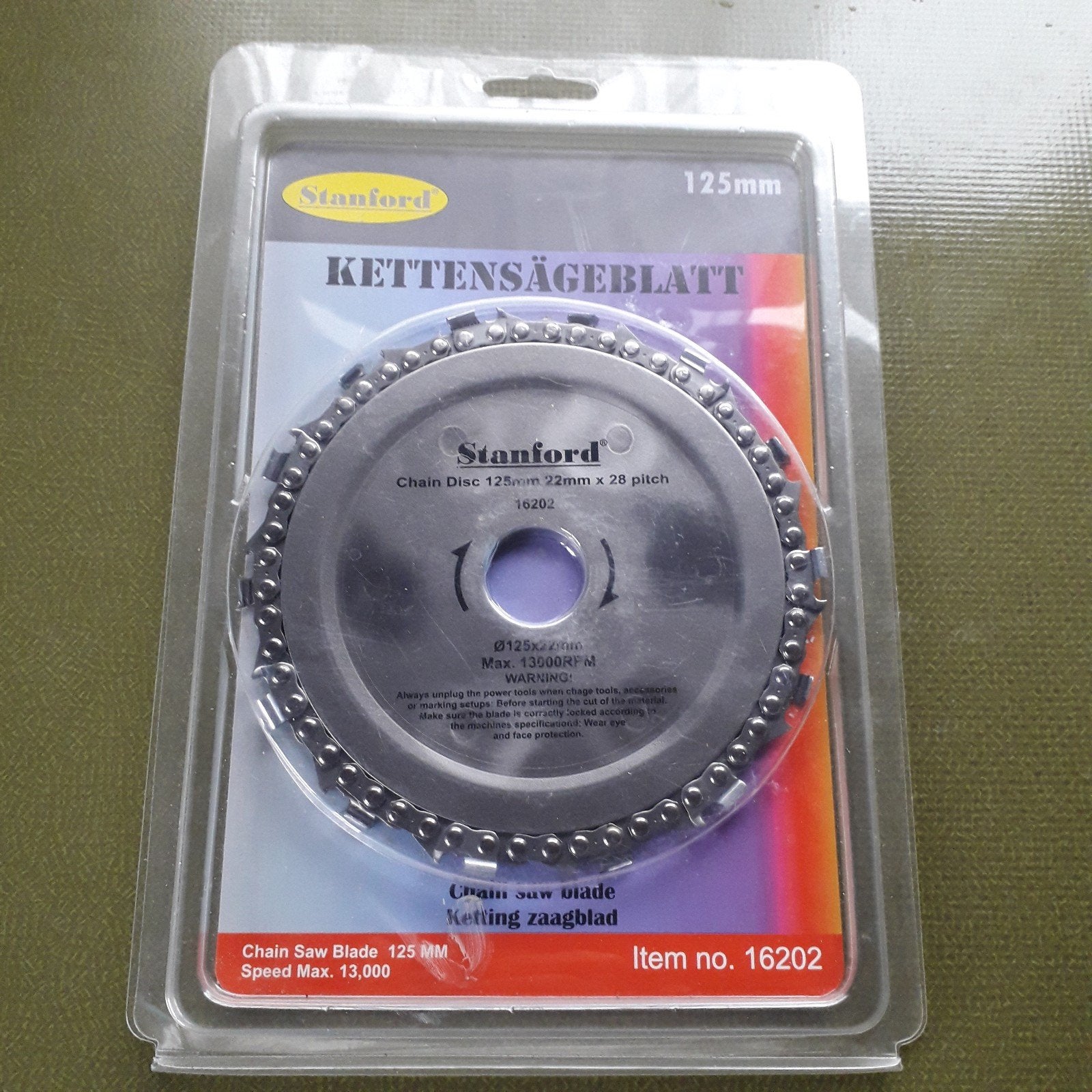 Nieuw Stanford Kettingzaagblad (Chain Disc) 125mm, Ophalen, Nieuw